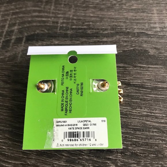 Kate Spade Pink Stone Earrings NEW - Picture 3 of 3